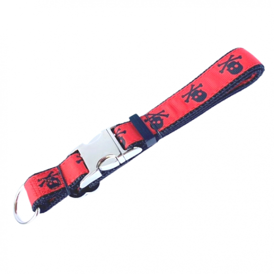 Collier B.M Pirate Rouge 1" x 16-26"